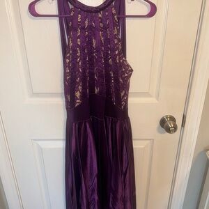 Purple Satin Costume
